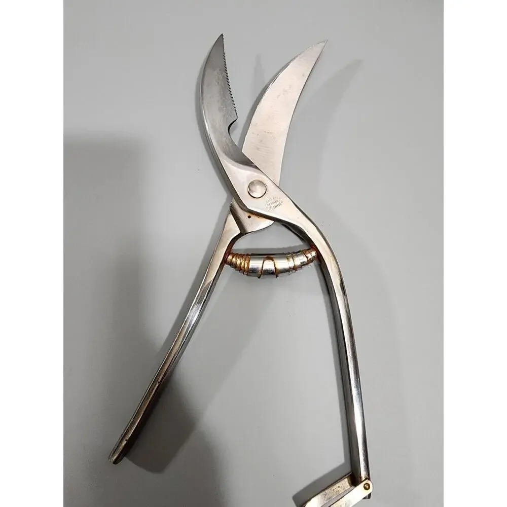 Vintage J. Kretzer Solingen Germany Serrated Stainless Steel Poultry Shears